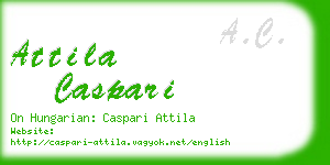attila caspari business card